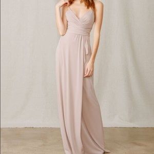 Amsale Celina Latte size 8 never worn! W tags